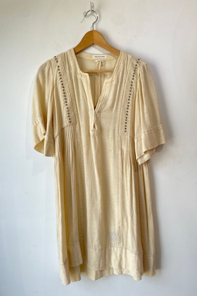 Isabel Marant Cream Studded Dress Selected by The Curatorial Dept. Free People