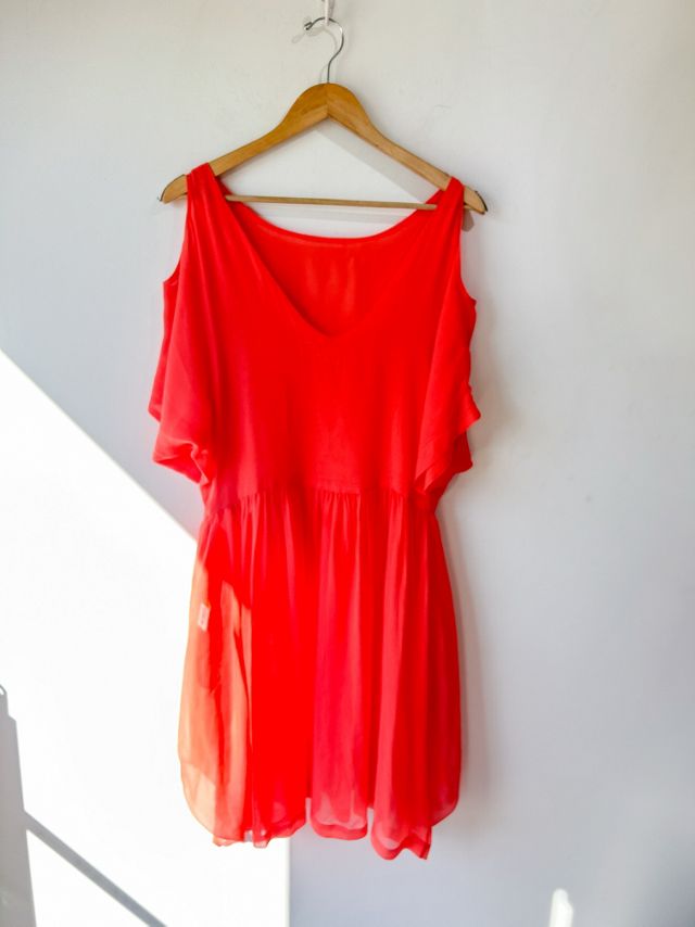 Electric Feathers Silk Organza Dress selected by The Curatorial Dept. #1