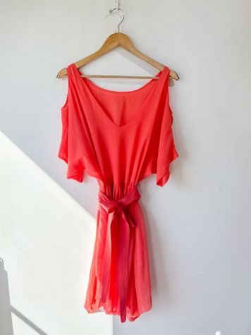 Electric Feathers Silk Organza Dress selected by The Curatorial Dept.