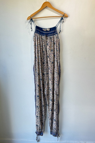 Vintage Starina Indian Block Print Jumpsuit Selected by The Curatorial Dept.