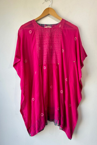 Pero Sheer Magenta Dress Selected by The Curatorial Dept.