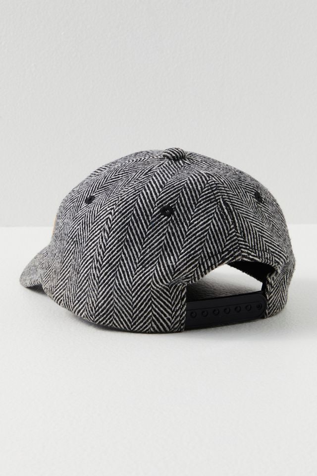 Found Herringbone Tweed Patch Cap #2