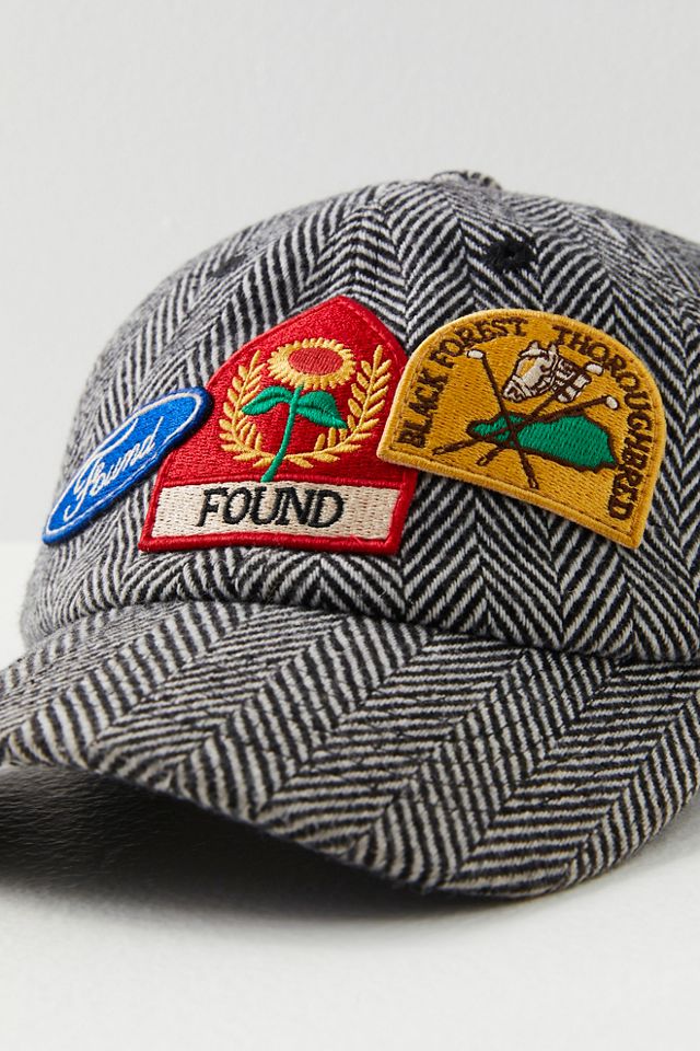 Found Herringbone Tweed Patch Cap #3