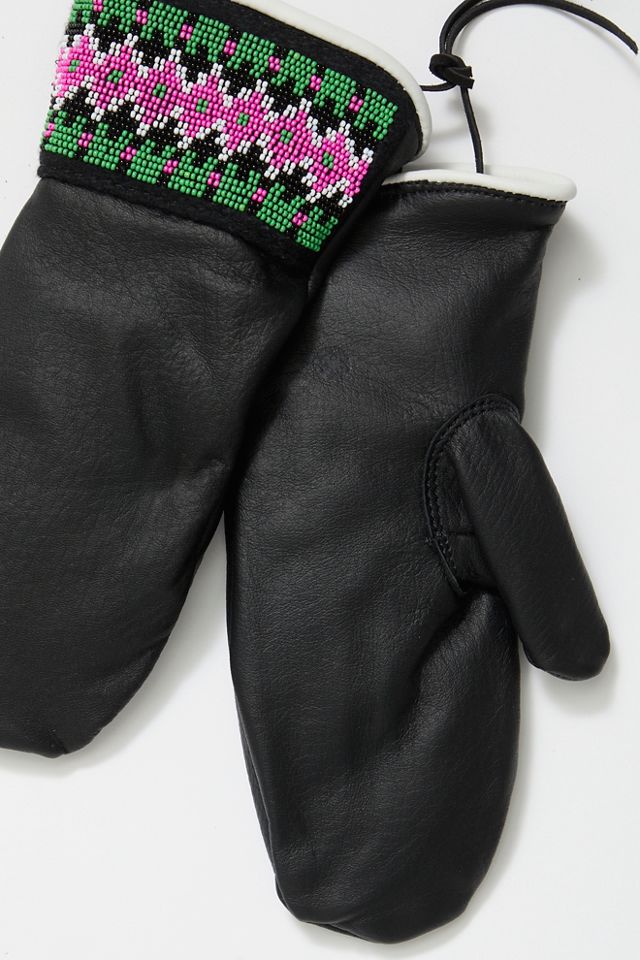 House Finch Leather Mittens | Free People