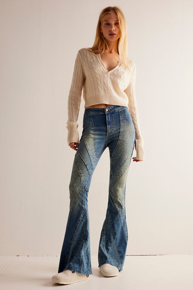 How to Style Free People Flare Jeans