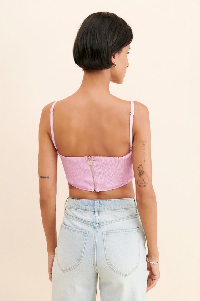 OW Intimates Fierce Pleated Crop Top #1