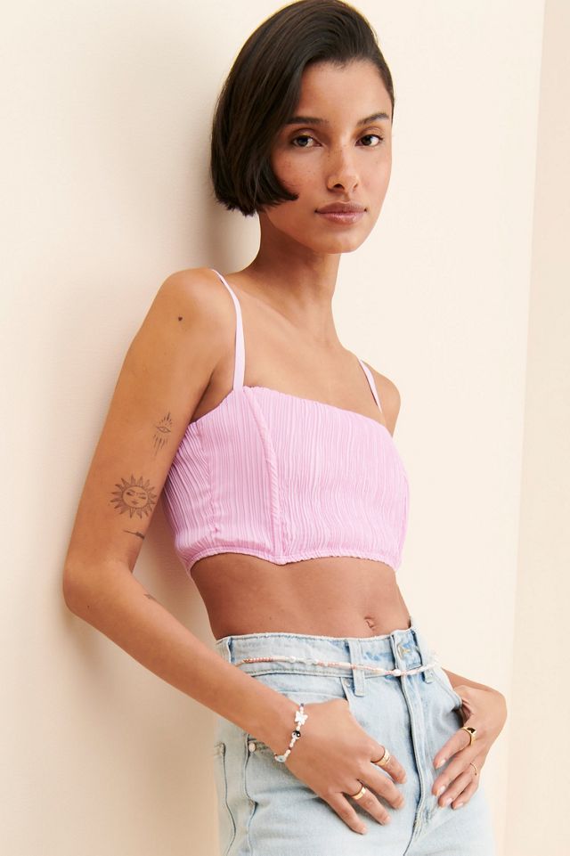 OW Intimates Fierce Pleated Crop Top #2