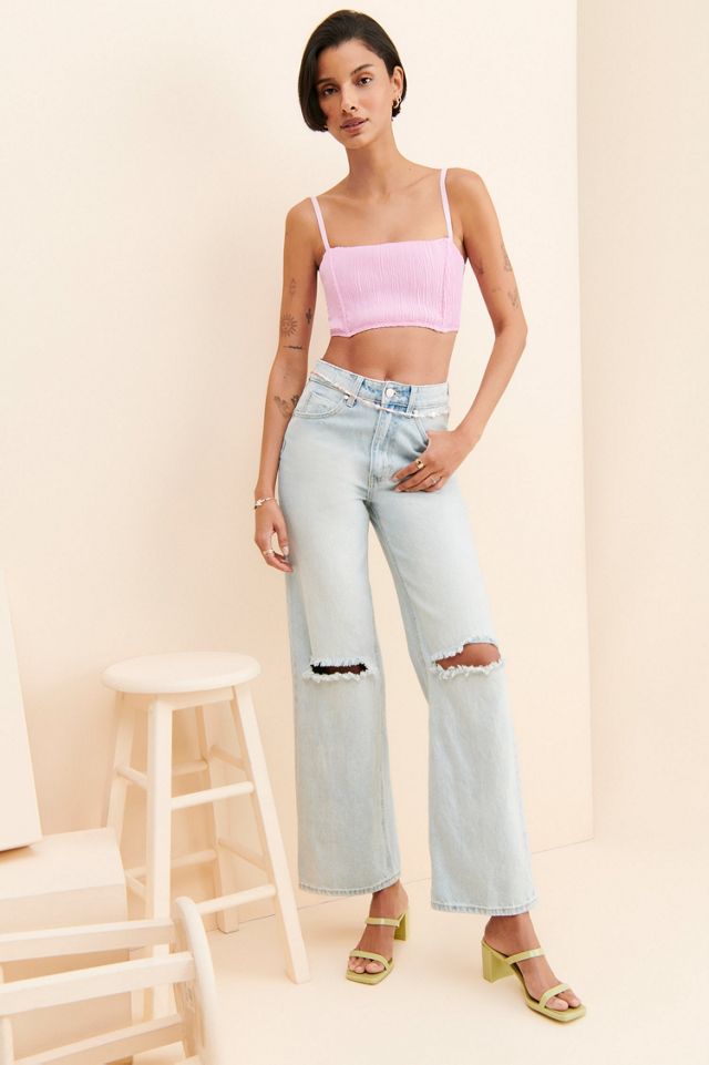 OW Intimates Fierce Pleated Crop Top #3