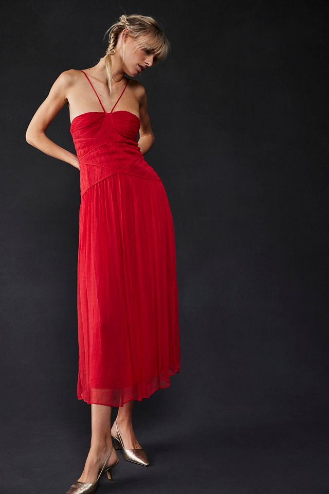 Robe midi froncée Margot Shona Joy #2
