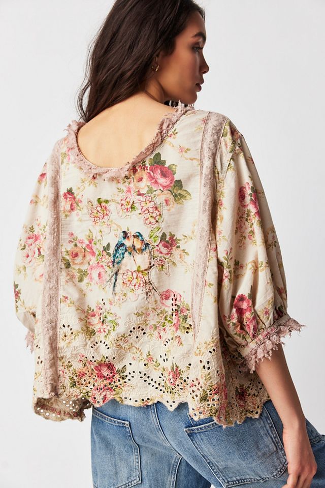 Magnolia Pearl Rose Bird Top #1