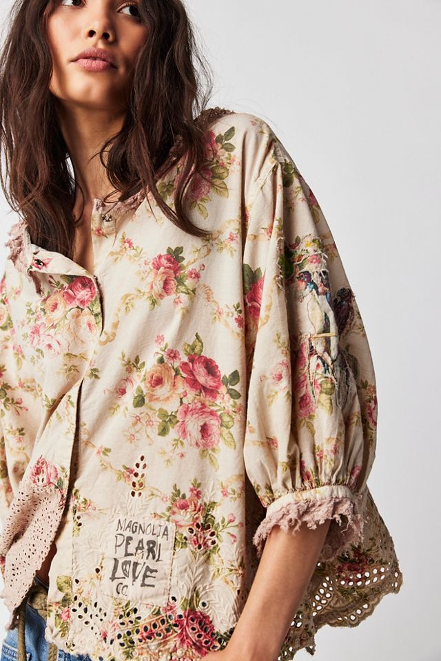 Magnolia Pearl Rose Bird Top #2