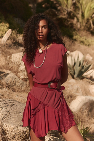 Jazzy Mini at Free People in Pomegranate, Size: Small