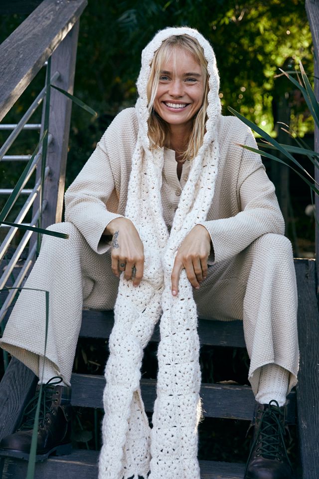 Daria Crochet Hood Scarf | Free People