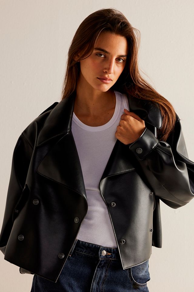 We The Free Alexis Vegan Leather Jacket | Free People