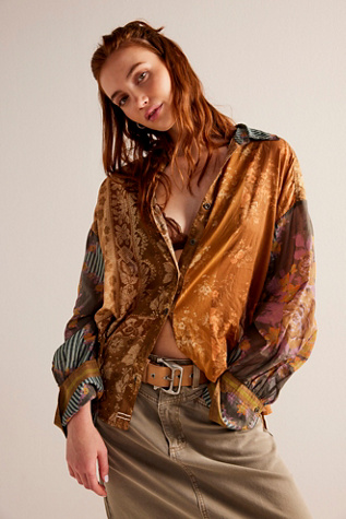 Free People★We The Free フラワーパッチトップ 