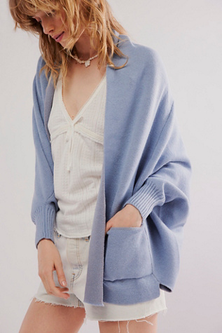 Everyday Cocoon Poncho Jacket at Free People in Dusky