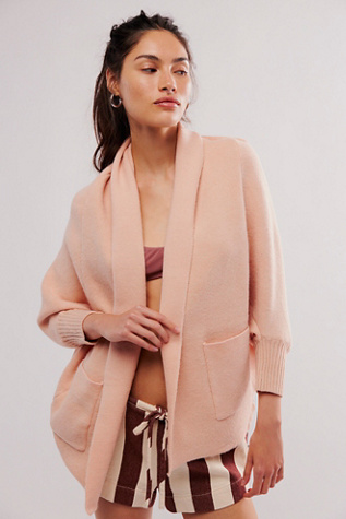 Everyday Cocoon Poncho Jacket At Free People In Pink Combo