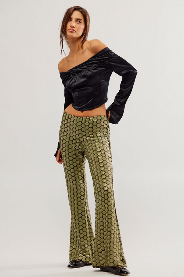 Free people clean crop best sale flare pants