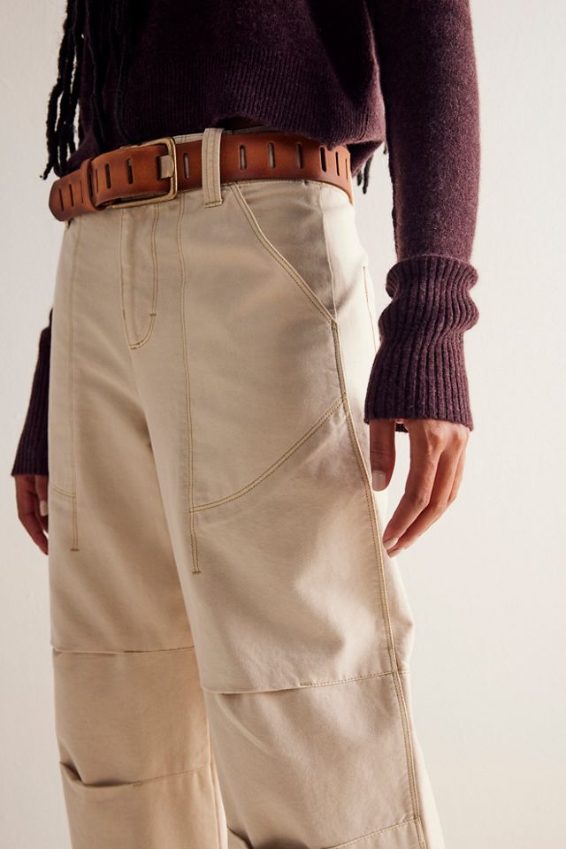 Free People Rock Springs Barrel Pants