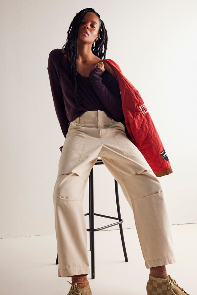 Free People Rock Springs Barrel Pants