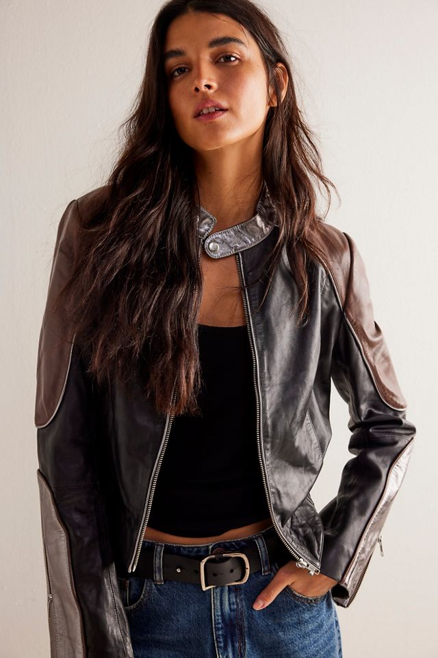 Understated Leather Grand Prix Jacket #2