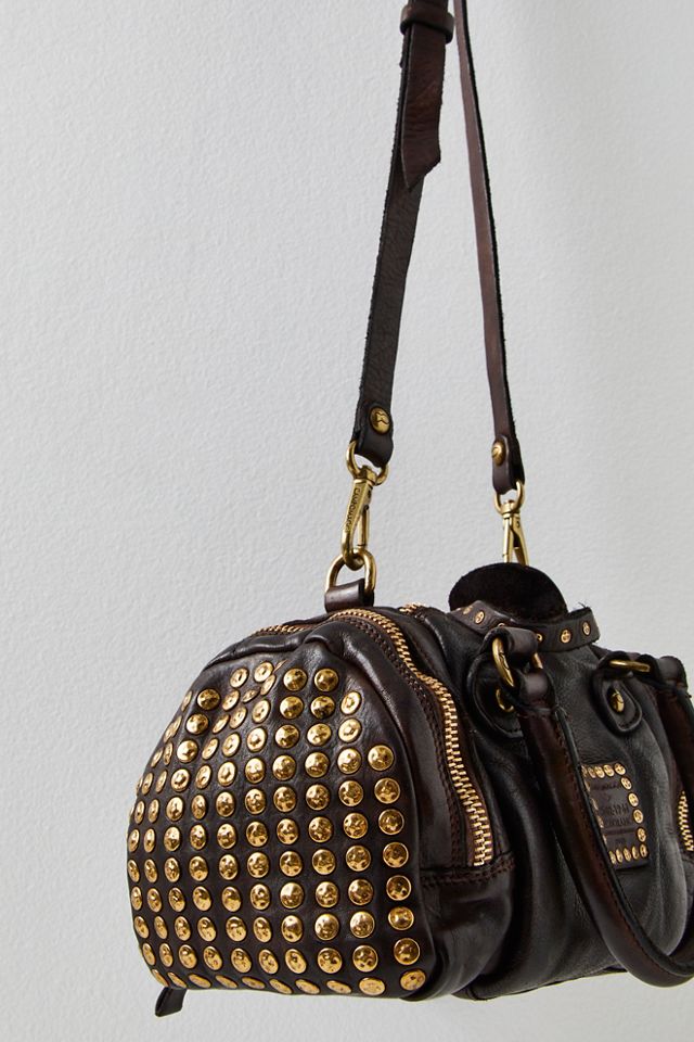 Campomaggi Studded Leather Bowling Bag