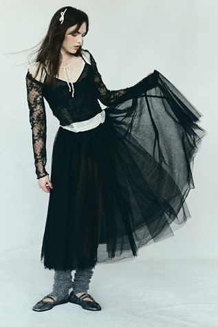 Let’s Talk Tutu Slip by Intimately at Free People in Black, Size: XS