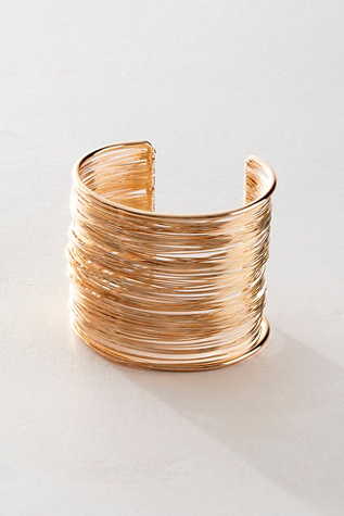 Tunnel Cuff at Free People in Gold