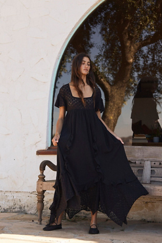 Bring The Romance Midi by free-est at Free People in Black, Size: Small