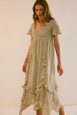 Bring The Romance Midi by free-est at Free People in Stone Moss, Size: XS