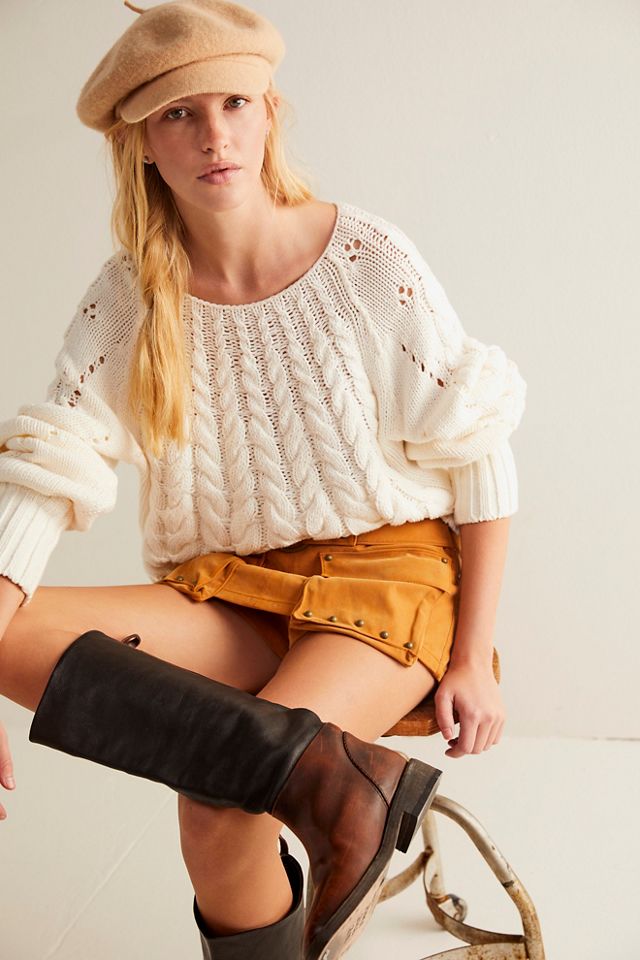 We The Free Micro Mini Suede Skort #4