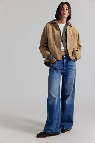 MOTHER The Ditcher Roller Zip Sneak Jeans