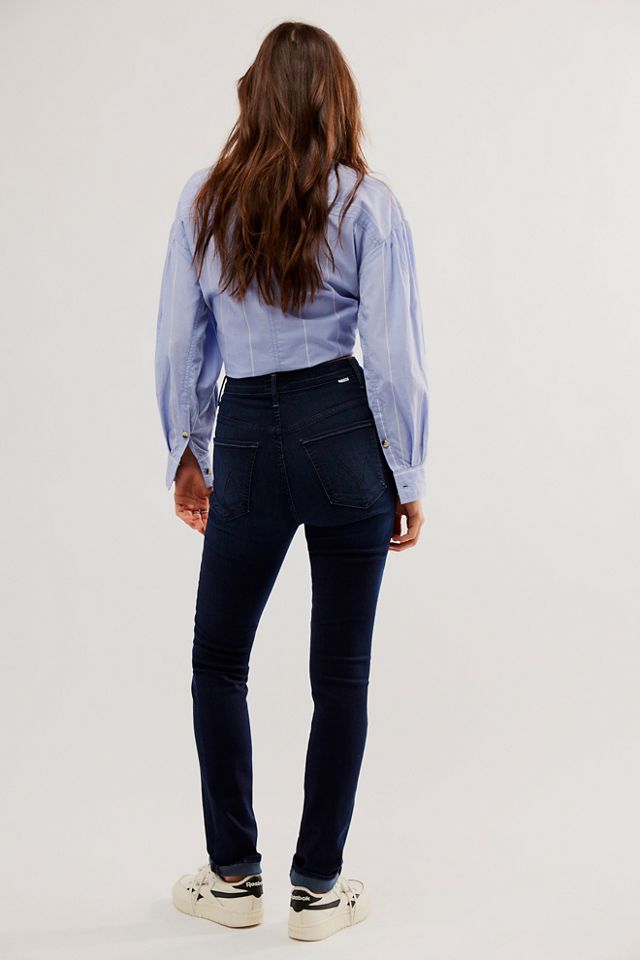 MOTHER High-Waisted Pixie Rail Sneak Jeans #1