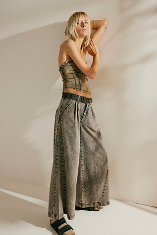 FP x Tricia Fix Reworked Equinox Denim Trousers | Free People