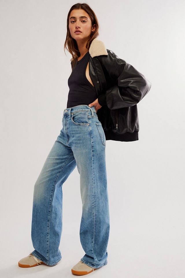 MOTHER The Lasso Sneak Wide Leg Jeans