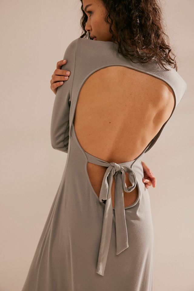 Aubre Open-Back Essential Maxi Dress #3