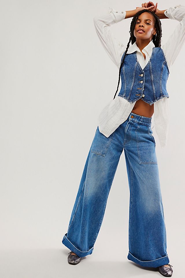 Snacks! by MOTHER The Tasty Utility Sneak Cuffed Jeans Snacks! by MOTHER The Tasty Utility Sneak Cuffed Jeans