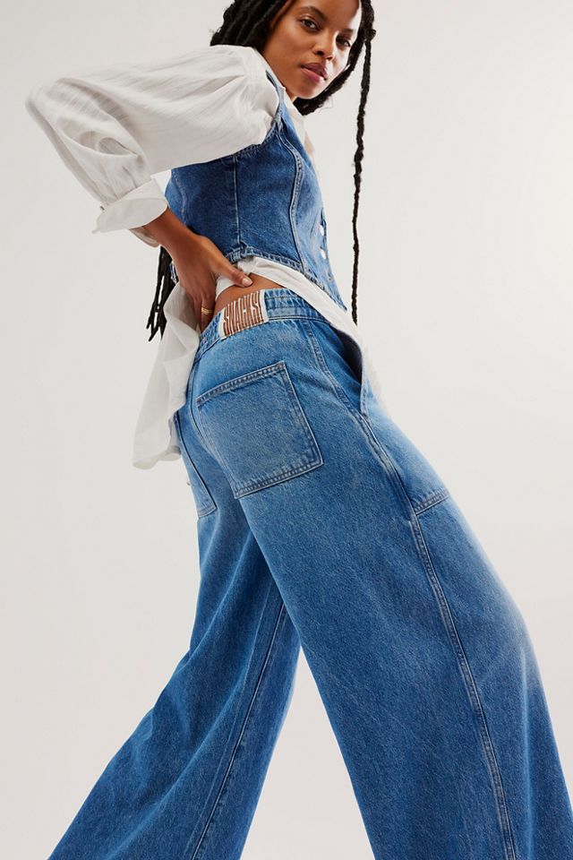 Snacks! by MOTHER The Tasty Utility Sneak Cuffed Jeans