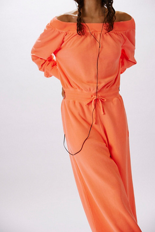 One To Beat Onesie by FP Movement at Free People, Neon Coral, XL