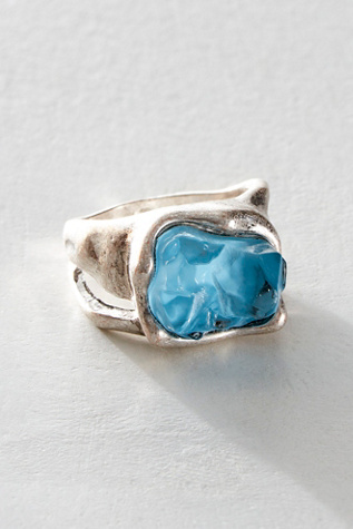 Thursday Ring at Free People in Blue, Size: 7