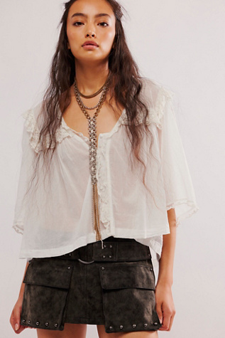 Evelyn Necklace at Free People in Mixed Metal