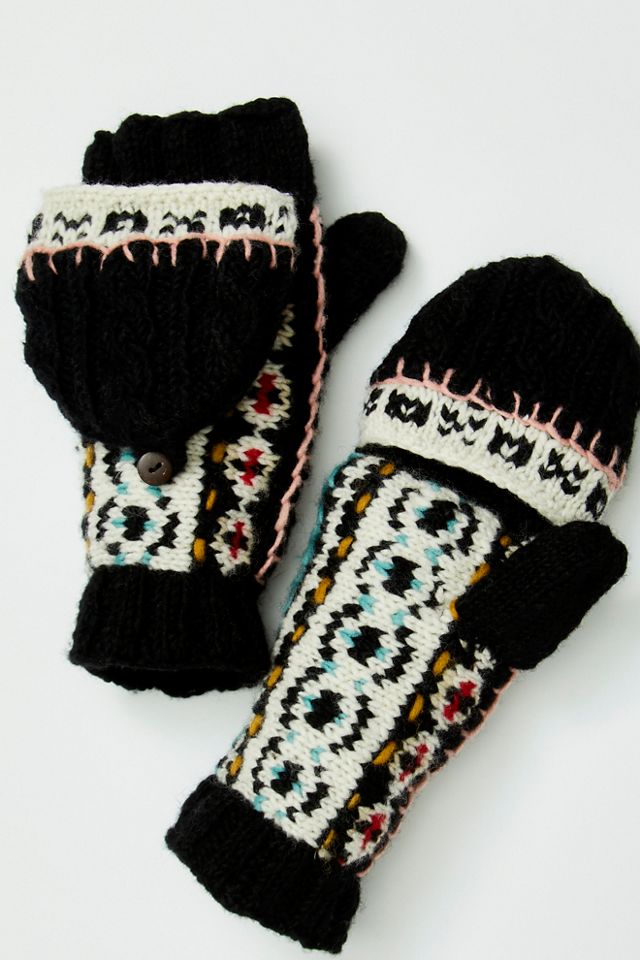 French Knot Hardwick Pop Top Mittens #1