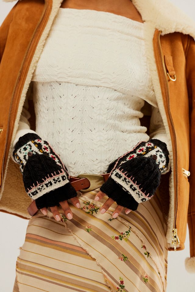 French Knot Hardwick Pop Top Mittens #2