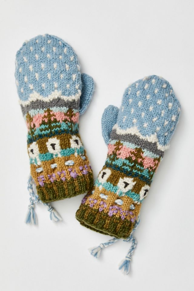Suffolk Sheep Fairisle Mittens #2
