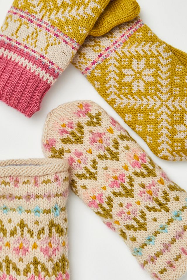 Novelty Nordic Knit Mittens #1