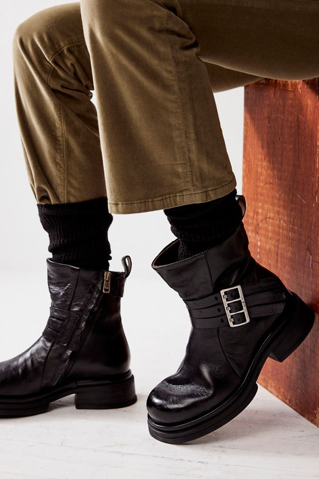 Burberry best sale biker boots