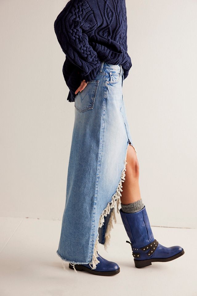 MOTHER The Ditcher Maxi Super Fray Skirt #2