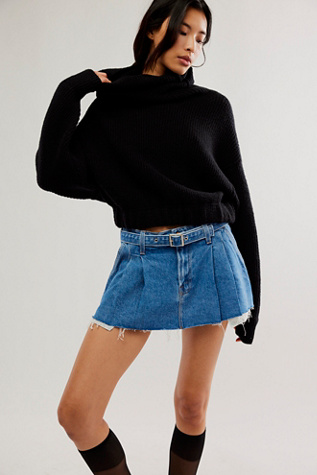 Gonna Premaman Turchese Maternity Skirt Over The Belly Maize Gonna, Blue Graphite-P334, L Donna Gonna In Viscosa Ecovero