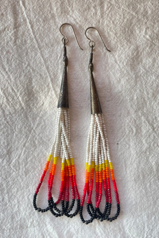 Sterling Beaded Earrings Selected by The Curatorial Dept.