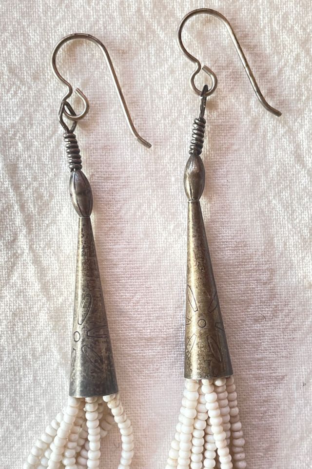 Sterling Beaded Earrings Selected by The Curatorial Dept. #2